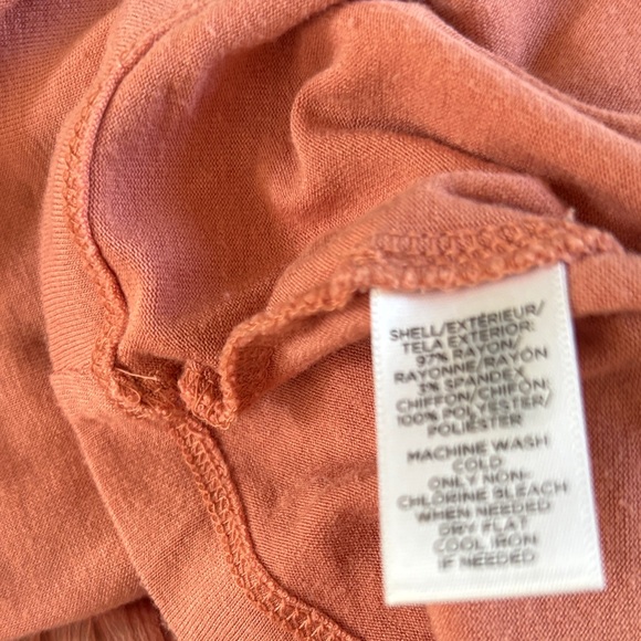 LOFT Light Pink Ruffle Neck Tank Top - Picture 4 of 4